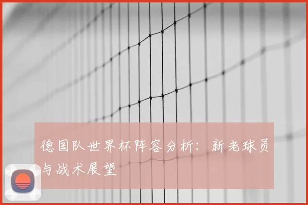 德国队世界杯阵容分析：新老球员与战术展望